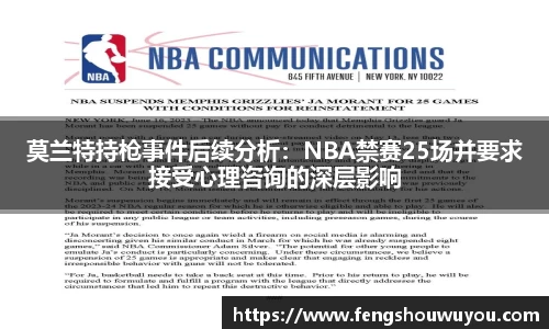 莫兰特持枪事件后续分析：NBA禁赛25场并要求接受心理咨询的深层影响